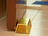 Gold Bar Door Stop