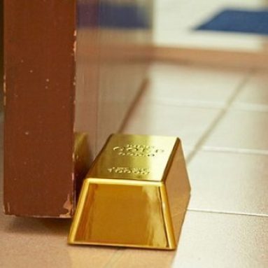 Gold Bar Door Stop