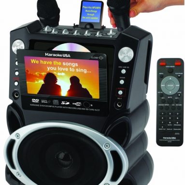 Karaoke USA Karaoke System with 7-Inch TFT Color Screen