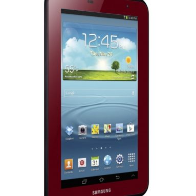 Samsung Galaxy Tab 2 Garnet Red Edition Bundle with Case