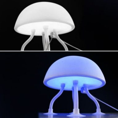 Jelly Fish Jellyfish Blue White LED Mood Light Night Lamp USB