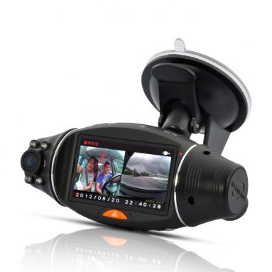 Dual Camera Car DVR with GPS Logger and GPS Sensor