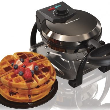 Ice Metal Collection Belgian Style Flip Waffle Maker