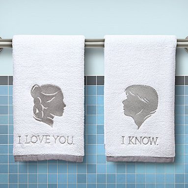 Star Wars Han and Leia Bathroom Hand Towels