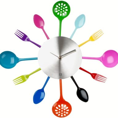 Silverware & Cooking Utensils Wall Clock