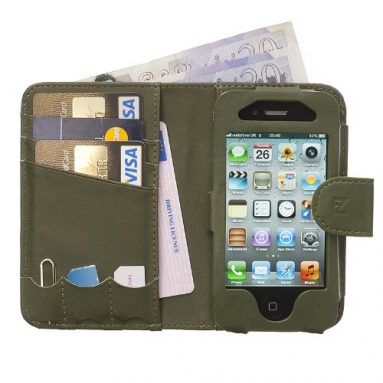 Manhattan Leather Wallet Case for iPhone 4G/4S