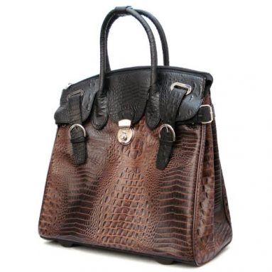 Alligator Crocodile Rolling Laptop Bag