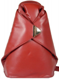 Stylish Ladies Triangular Soft Leather Backpack