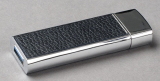 Leather/Chrome USB 3.0 Flash Memory Drive 32GB