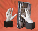 Vitruvian Grasping Hands Bookends