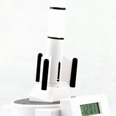 Digital Alarm Clock with Launching Rocket