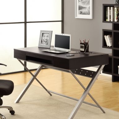 Cappuccino Finish Hollow Core Connect-It Tablet Desk