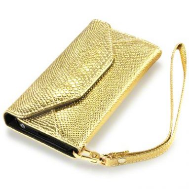 Gold wallet for iphone 5