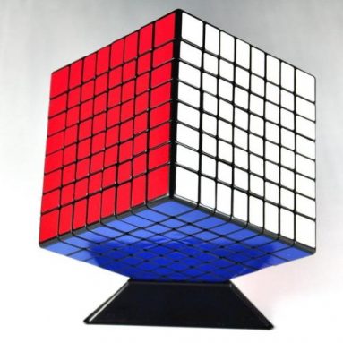 8x8x8 8cm Black Twisty Speed Cube Puzzle