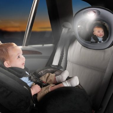 Brica Day and Night Light Musical Auto Mirror