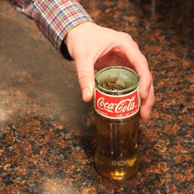 Coca-Cola Recycled Soda Pop Bottle Glass