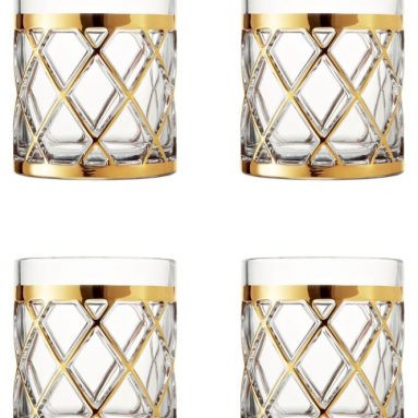 18K Gold Old Fashioned Glasses