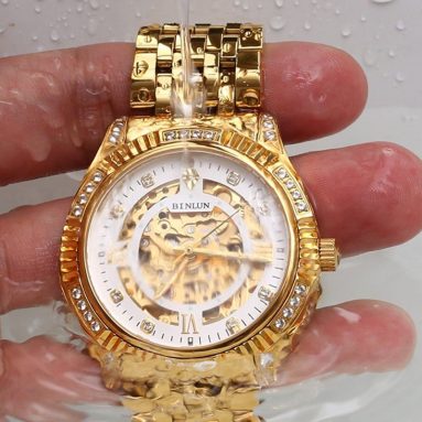 18K Gold Plated Automatic Wrist Watches