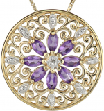 77% Discount: 18k Yellow Gold Plated Sterling Silver Gemstone