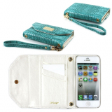 Turquoise Wallet Case for the Apple iPhone 5S / 5