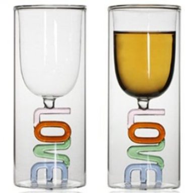 Capitalized Love Glass Cup