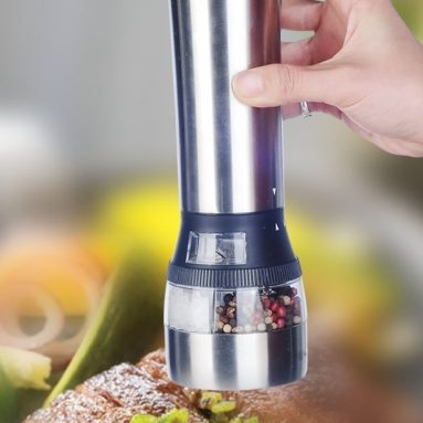 2 In 1 Electric Salt And Pepper Grinder Set