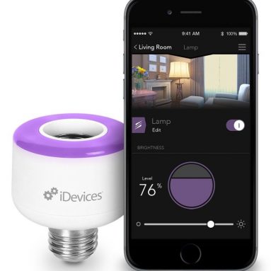 2 Pack iDevices Socket – WiFi Enabled Light Bulb Adapter Works with Apple HomeKit