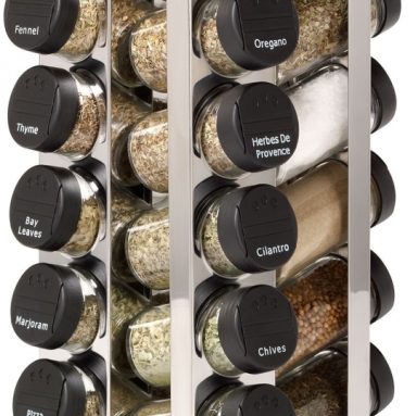 20 Jar Stainless Steel Rotating Spice Rack