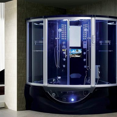 2020 Manhattan Luxury Computerized Steam Shower Sauna with Jetted jacuzzi Whirlpool Massage Bathtub Spa