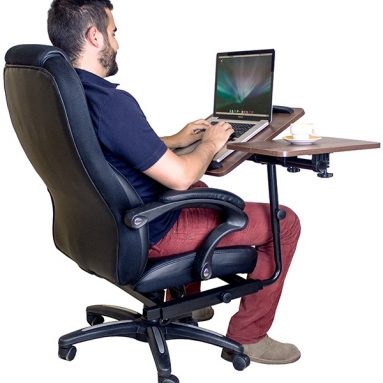 Office Chair with Integrated Laptop Desk