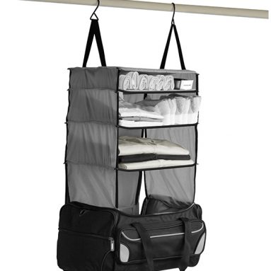 Portable Clothing Shelf Duffel Bag