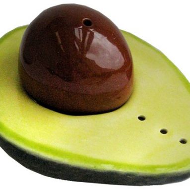 AVOCADO SALT & PEPPER SHAKERS