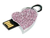Pink Heart Shaped USB Flash Drive