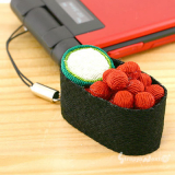 Chirimen Crepe Sushi Cell Phone Strap