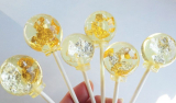 24k Gold Champagne Flavored Lollipops