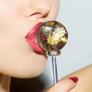 24k Gold Champagne Lollipops