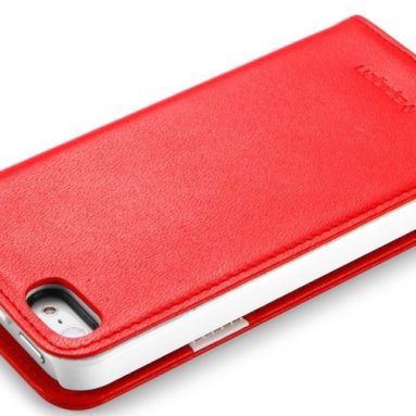 Leather Wallet Snap Case for iPhone 5