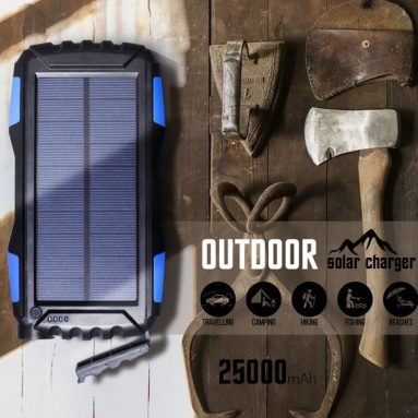 25000mAh Portale Solar Power Bank ShockproofDustproof