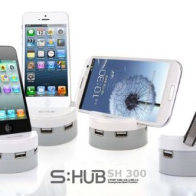 3 Port USB Hub stand for iPhone 5