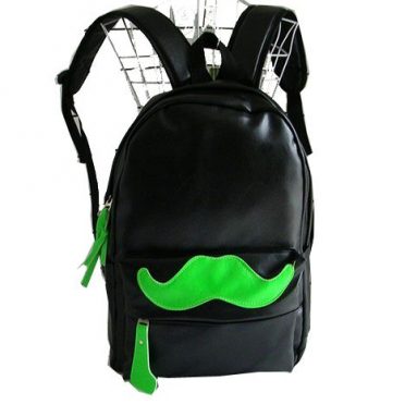 Handlebar Mustache Design Multifunction School Laptop Backpack
