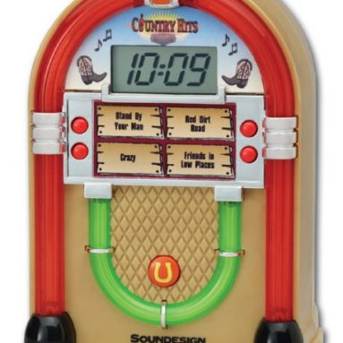 Soundesign Lighted Jukebox Alarm Clock