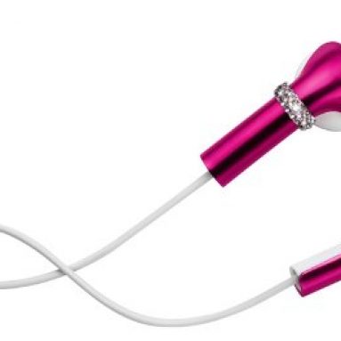 Pink iPhone and iPod earphone Covers
