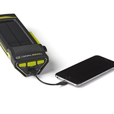 Flashlight with Integrated Solar Panel