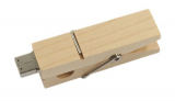 32GB Premium Wooden Clamp USB Flash Memory Drive