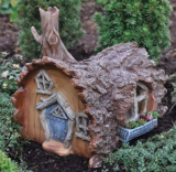 Fairy Gardening Log House Fairy Home