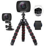 360 Action Camera w/Wide Dual Lens, Record 960P Video & Photos for VR Virtual Reality