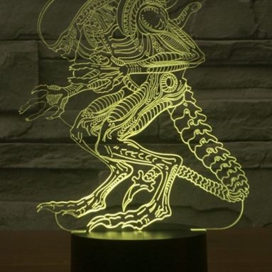 3D 7-Color Gradual Changing LED Light Desklamp