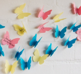 3D Butterfly Sticky Notes