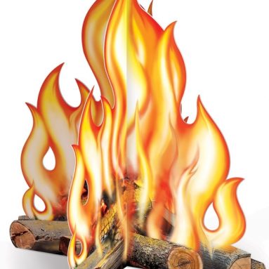 3D Campfire Centerpiece