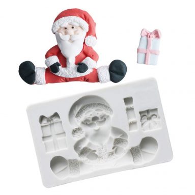 3D Christmas Santa Claus Silicone Fondant Mold